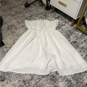 SHEIN White Ruffled Kids Dress